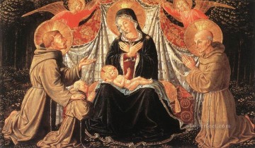 聖母子と聖フランシスコ ベルナルディン フラ・ヤコポ・ベノッツォ・ゴッツォーリ Oil Paintings